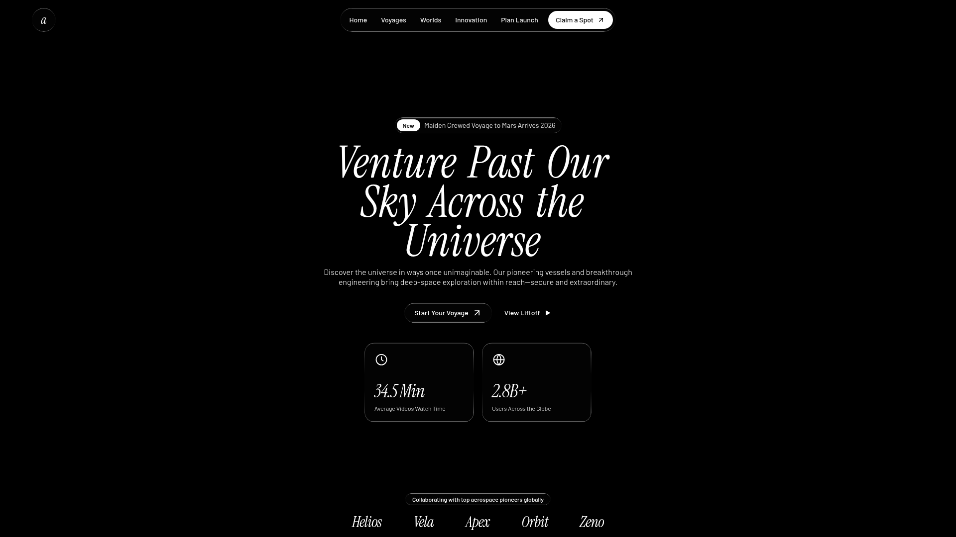 Aperçu du site Helios
