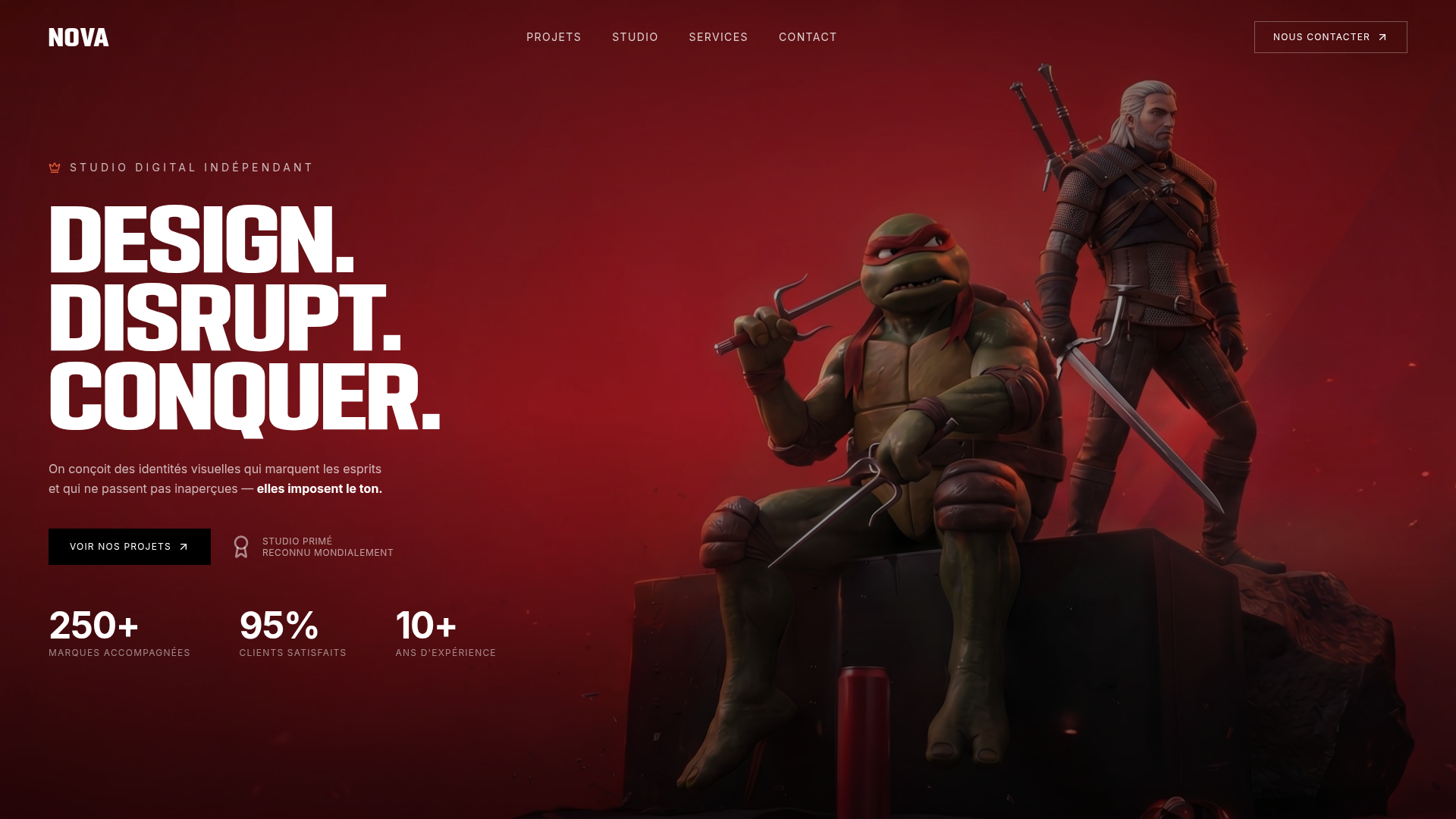 Aperçu du site Nova